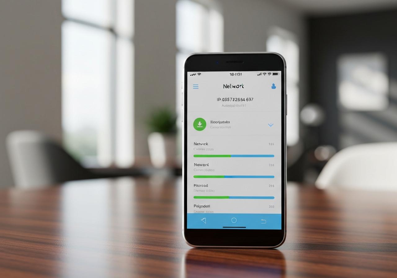 Application Freebox Connect sur smartphone, écran connexion