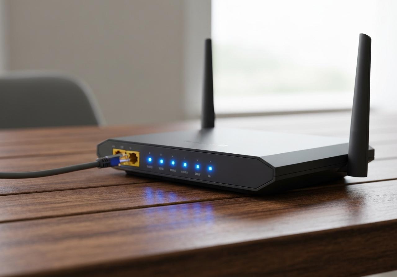 Routeur Wi-Fi dual-band avec deux fréquences 2,4 et 5 GHz
